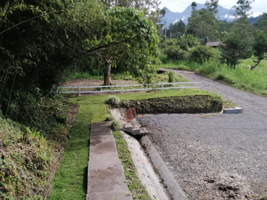 Parking Area, French Drainage & Landscape Integration Completed — Volcán, Chiriquí.